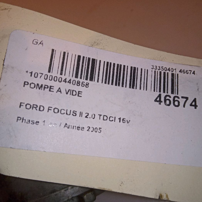 Pompe a vide occasion FORD FOCUS II Phase 1 09-2004->12-2007 2.0 TDCI 16v 135ch 1764931 4