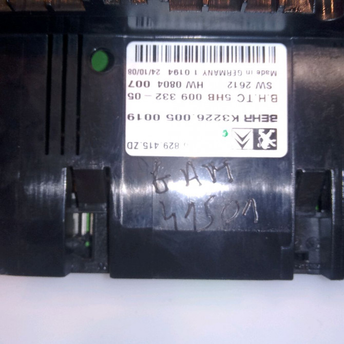 Commande de chauffage occasion CITROEN C5 II Phase 1 04-2008->... 2.0 HDi 140ch 6452H7 4