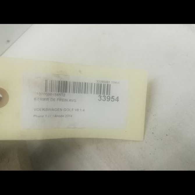 Etrier de frein avant gauche occasion VOLKSWAGEN GOLF VII GOLF VII Phase 1 2012-10-01->2017-06-30 1.4 TSI 150ch 5G0615123D 3