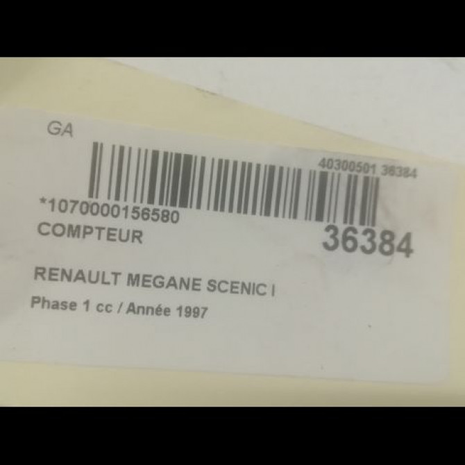 Compteur occasion RENAULT MEGANE SCENIC I Phase 1 09-1996->08-1999 1.9 D 7700844183 3