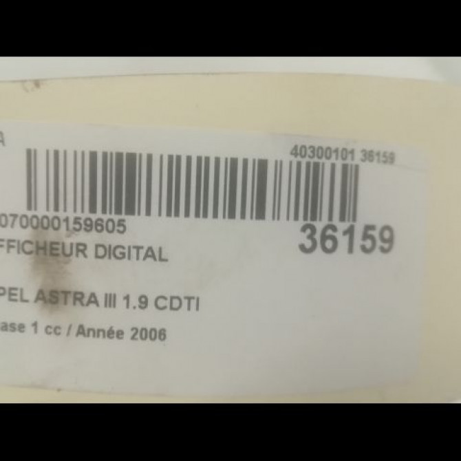 Afficheur digital occasion OPEL ASTRA III ASTRA III Phase 1 2004-04-01->2006-12-31 1.9 CDTI 120ch 13111166 3