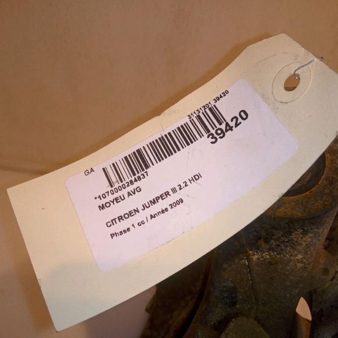 Moyeu avg occasion CITROEN JUMPER III Phase 1 06-2006->... 2.2 HDi 100ch 1606374680 4