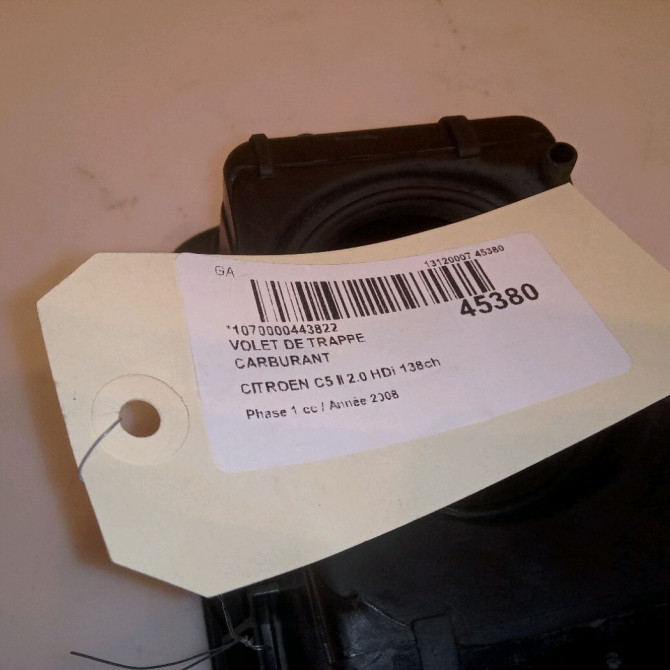 Volet de trappe carburant occasion CITROEN C5 II Phase 1 04-2008->... 2.0 HDi 138ch 1517G3 5