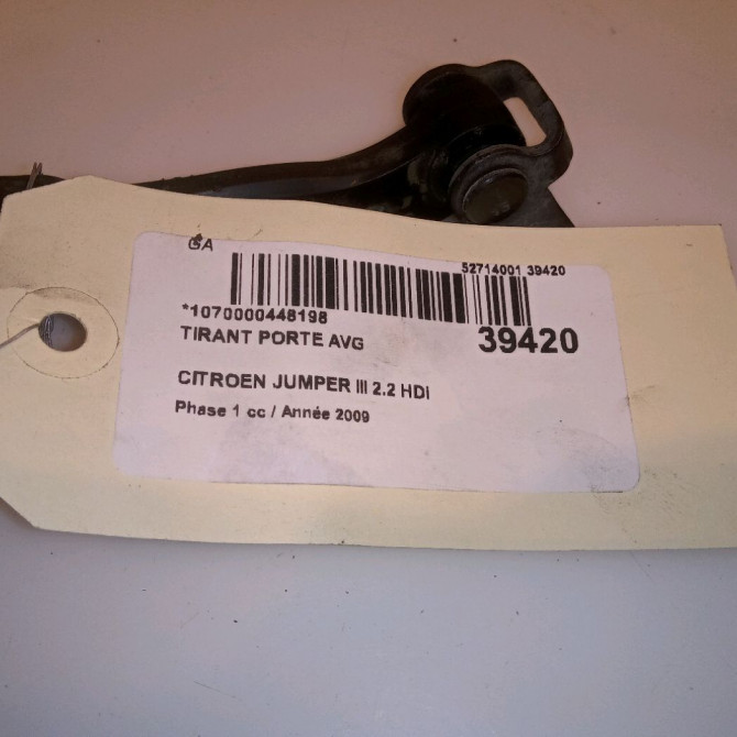 Tirant porte avg occasion CITROEN JUMPER III Phase 1 06-2006->... 2.2 HDi 100ch 1635059780 4
