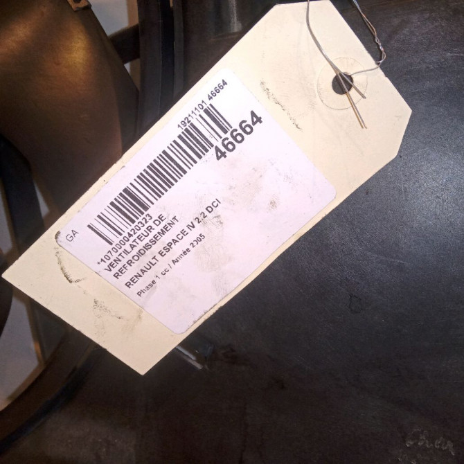 Ventilateur de refroidissement occasion RENAULT ESPACE IV Phase 1 09-2002->03-2006 2.2 DCI 4
