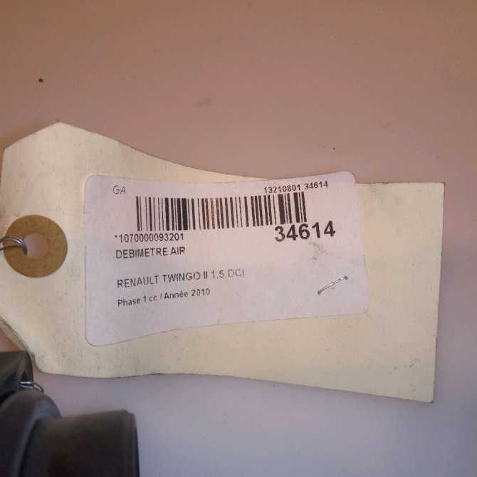 Debimetre air occasion RENAULT TWINGO II Phase 1 06-2007->11-2011 1.5 DCI 65ch 4