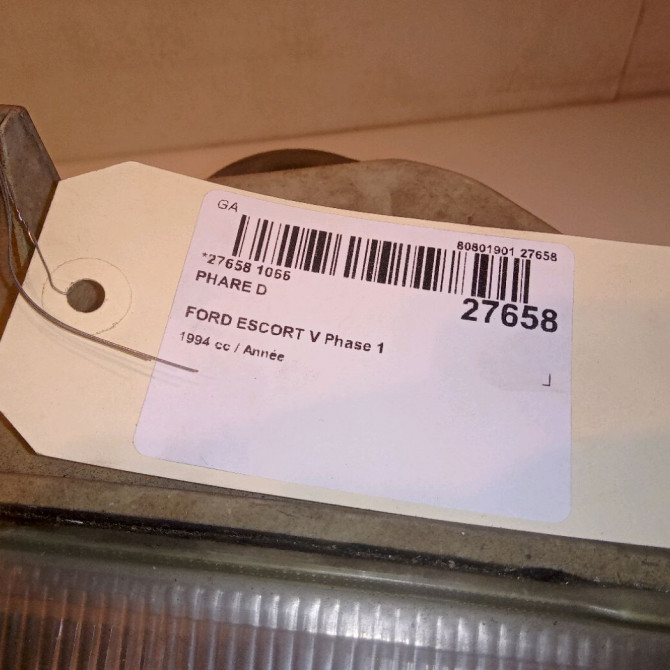 Phare droit occasion FORD ESCORT V Phase 1 01-1995->08-2000 4