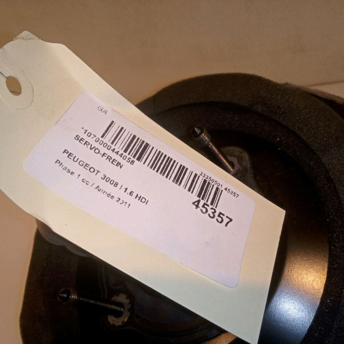 Servo-frein occasion PEUGEOT 3008 I Phase 1 04-2009->12-2013 1.6 HDI 112ch 1611244080 4