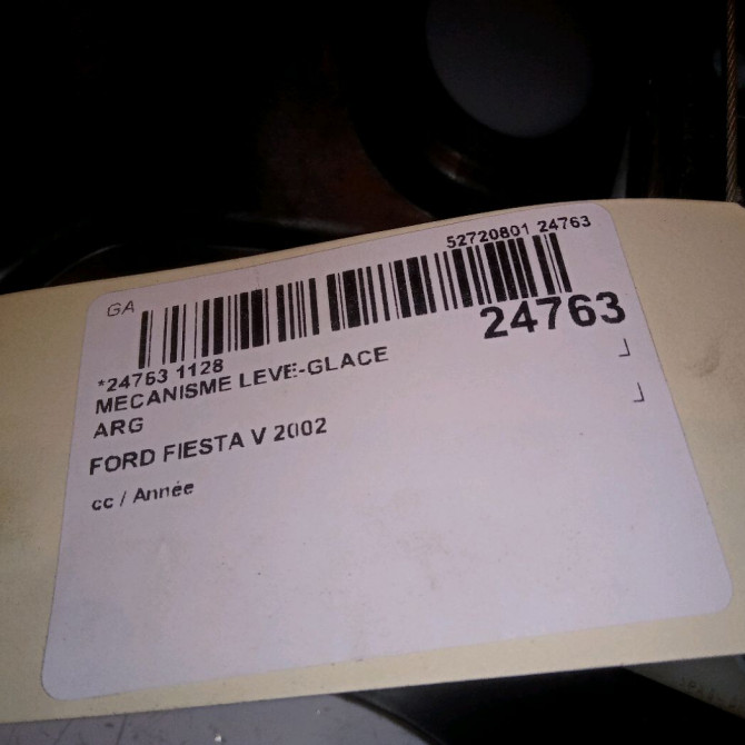 Mecanisme leve-glace arrière gauche occasion FORD FIESTA V 1528043 4