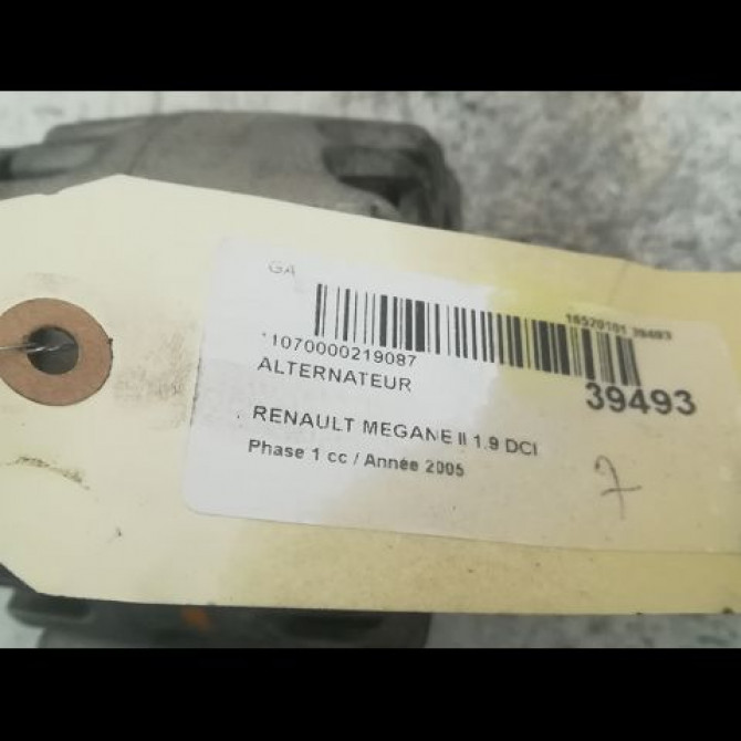 Alternateur occasion RENAULT MEGANE II Phase 1 09-2003->12-2005 1.9 DCI 120ch 8200692868 3