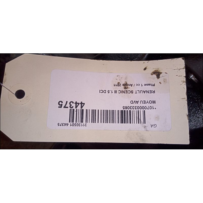 Moyeu avd occasion RENAULT SCENIC III Phase 1 04-2009->11-2011 1.5 DCI 110ch 402020010R 3