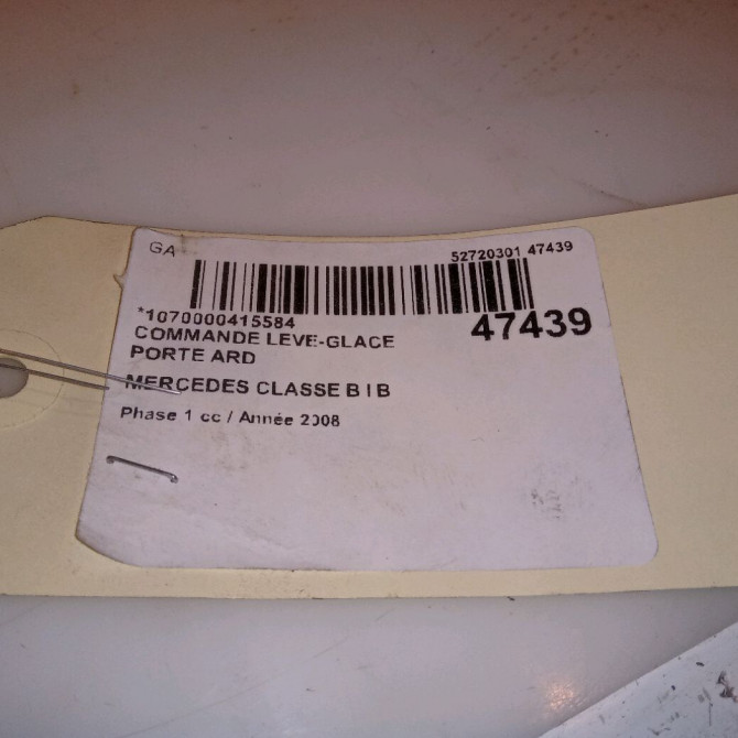 Commande leve-glace porte arrière droite occasion MERCEDES CLASSE B I Phase 1 06-2005->04-2008 B 180 CDI 4