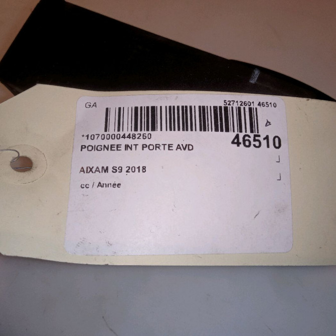 Poignee int porte avd occasion S9 4