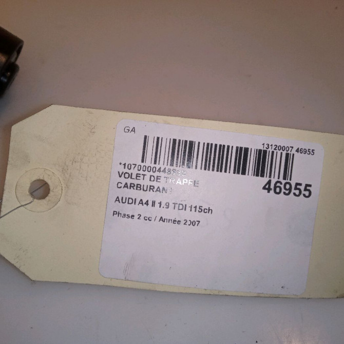 Volet de trappe carburant occasion AUDI A4 II Phase 2 09-2004->04-2008 1.9 TDI 115ch 8E0809905E 4