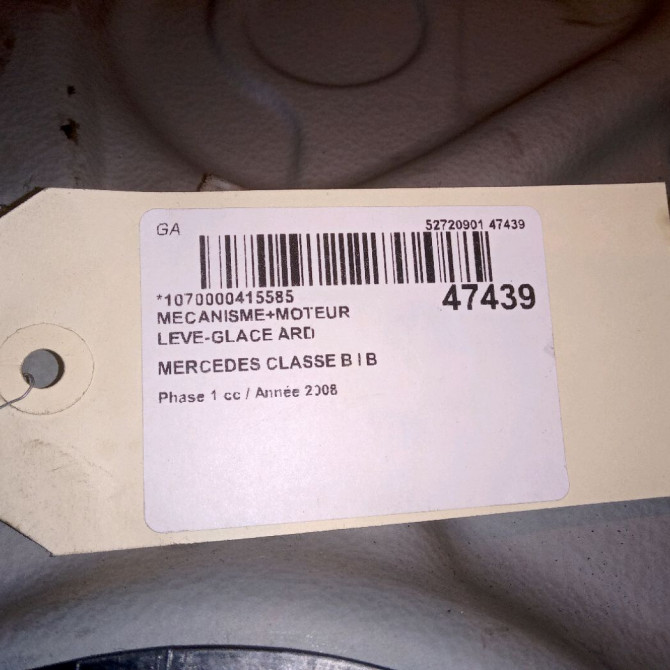 Mecanisme+moteur leve-glace ard occasion MERCEDES CLASSE B I Phase 1 06-2005->04-2008 B 180 CDI 4