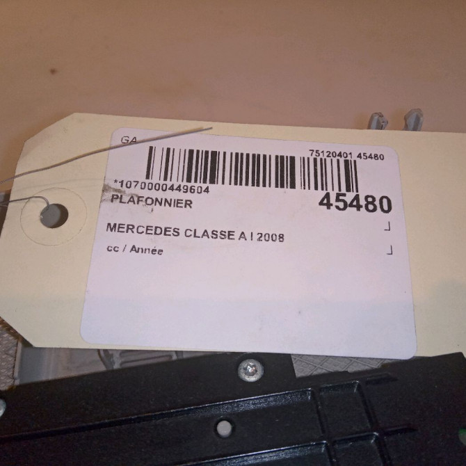 Plafonnier occasion MERCEDES CLASSE A I 20282004011B59 6
