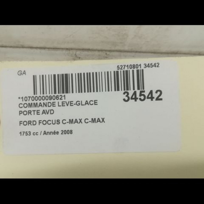 Commande lève-glace porte avant droite occasion FORD CMAX I Phase 2 03-2007->09-2010 1.8 TDCI 8v 115ch 1471913 3