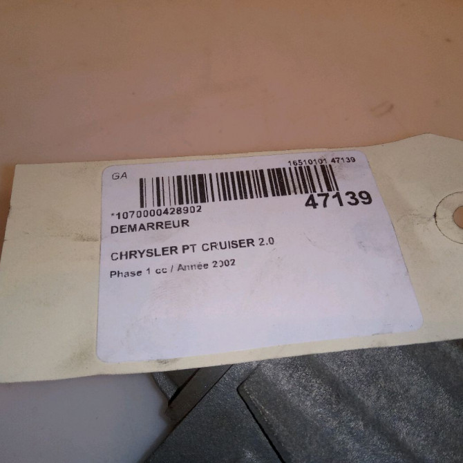 Démarreur occasion CHRYSLER PT CRUISER Phase 1 09-2000->12-2005 2.0 141ch 5033067AA 7