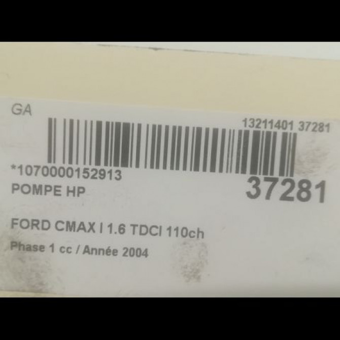 Pompe hp occasion FORD CMAX I Phase 1 09-2003->03-2007 1.6 TDCI 110ch 1313844 4