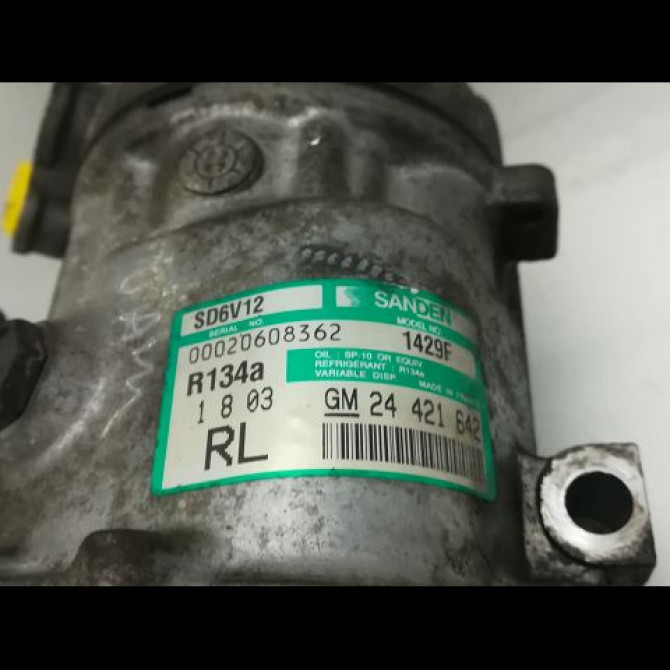 Compresseur air conditionne occasion OPEL MERIVA I Phase 1 04-2003->12-2005 1.3 CDTI 70ch 24421642 3