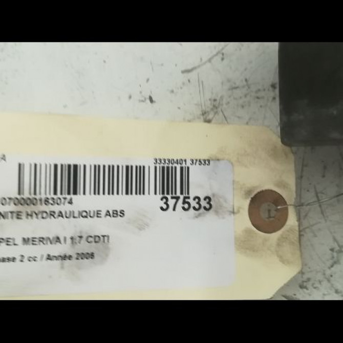 Unité hydraulique ABS occasion OPEL MERIVA I Phase 2 01-2006->09-2010 1.7 CDTI 100ch 93192618 4