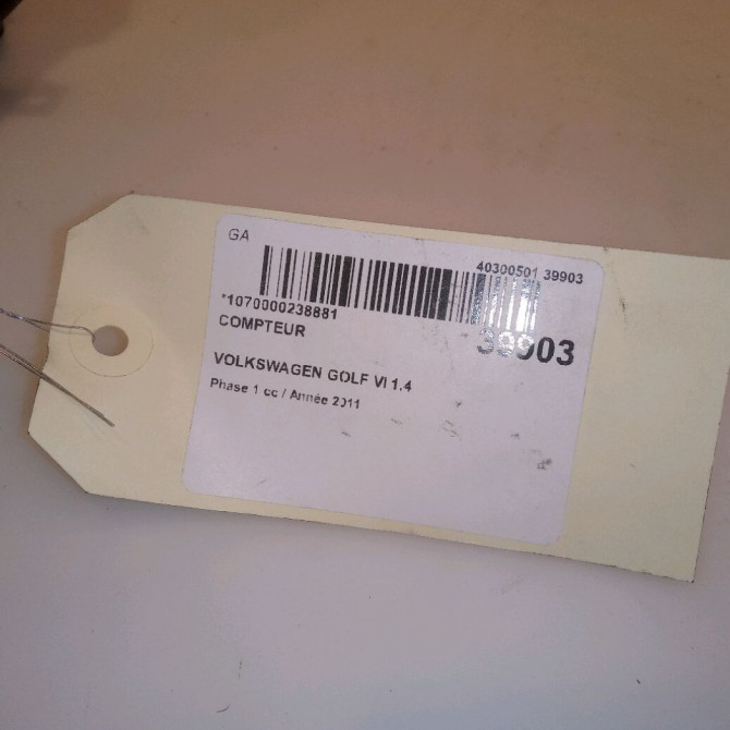 Compteur occasion VOLKSWAGEN GOLF VI Phase 1 10-2008->04-2013 1.4 TSI 16v 122ch 5K0920982X 4