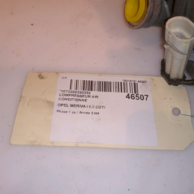 Compresseur air conditionne occasion OPEL MERIVA I Phase 1 04-2003->12-2005 1.7 CDTI 6