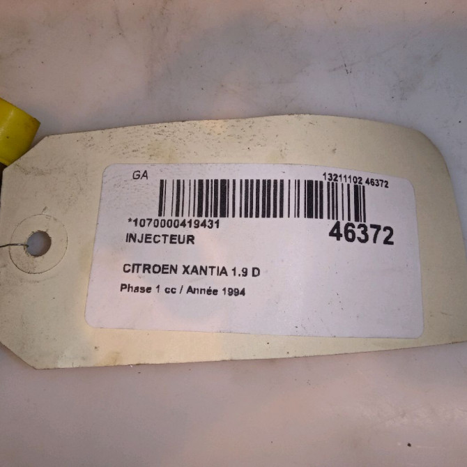 Injecteur occasion CITROEN XANTIA Phase 1 03-1993->06-1998 1.9 D 4