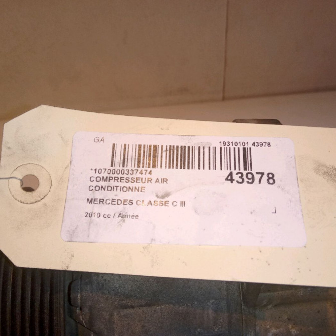 Compresseur air conditionne occasion MERCEDES CLASSE C III Phase 1 01-2007->12-2010 8302500 8
