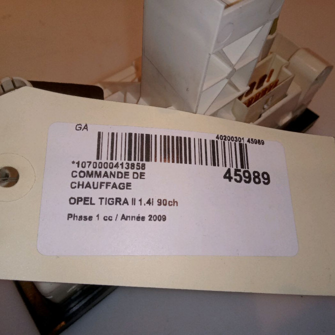 Commande de chauffage occasion OPEL TIGRA II Phase 1 09-2004->... 1.4i 90ch 4