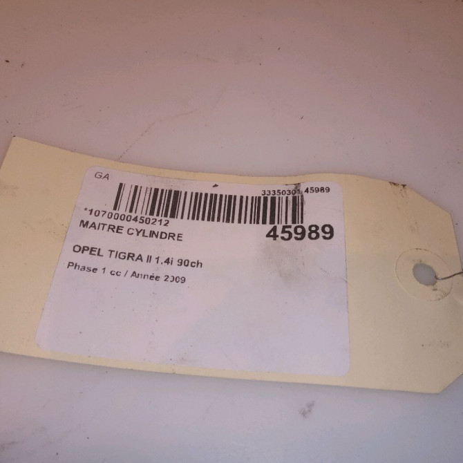 Maitre cylindre occasion OPEL TIGRA II Phase 1 09-2004->... 1.4i 90ch 5