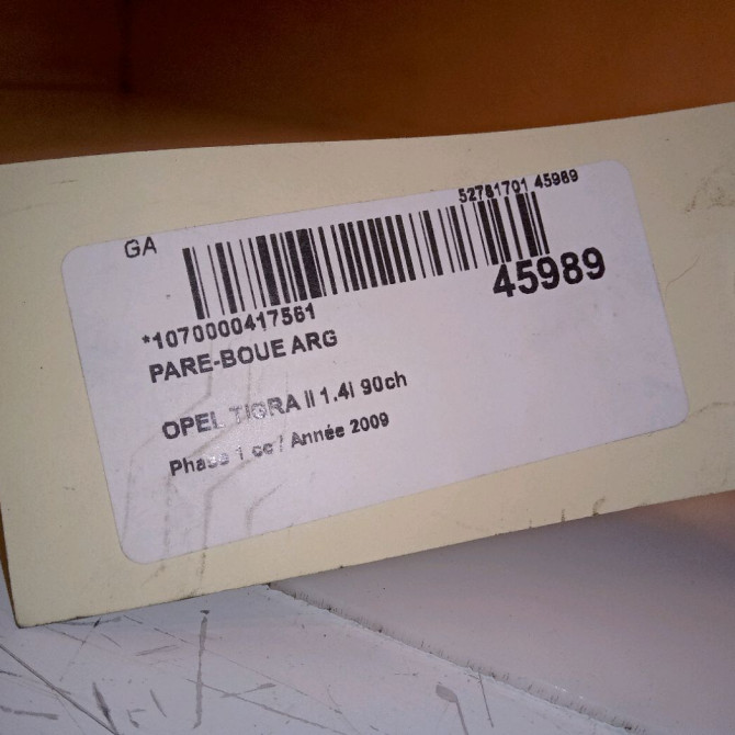 Pare-boue arrière gauche occasion OPEL TIGRA II Phase 1 09-2004->... 1.4i 90ch 4