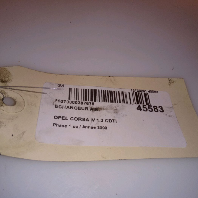 Echangeur air occasion OPEL CORSA IV Phase 1 09-2006->12-2010 1.3 CDTI 75ch 55702004 4
