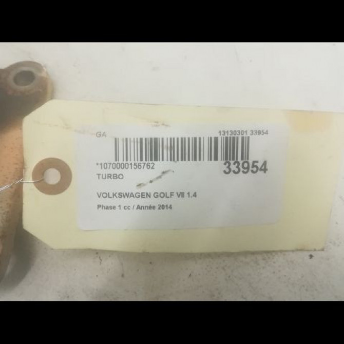 Turbo occasion VOLKSWAGEN GOLF VII GOLF VII Phase 1 2012-10-01->2017-06-30 1.4 TSI 150ch 4E145721F 3