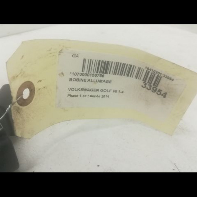 Bobine allumage occasion VOLKSWAGEN GOLF VII GOLF VII Phase 1 2012-10-01->2017-06-30 1.4 TSI 150ch 4E905110K 4
