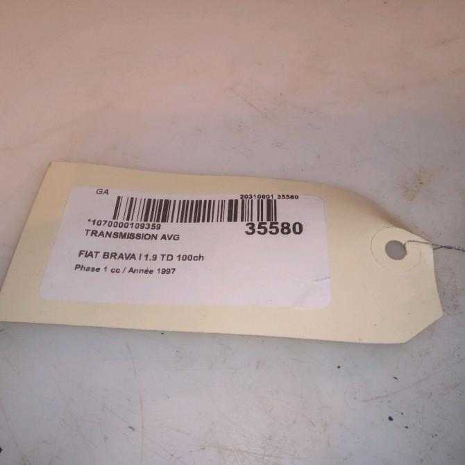 Transmission avant gauche occasion FIAT BRAVA I Phase 1 09-1995->12-2001 1.9 TD 100ch 46307109 5