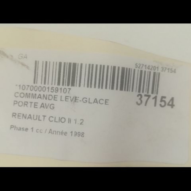 Commande lève-glace porte avant gauche occasion RENAULT CLIO II Phase 1 03-1998->06-2001 1.2 7700421119 3