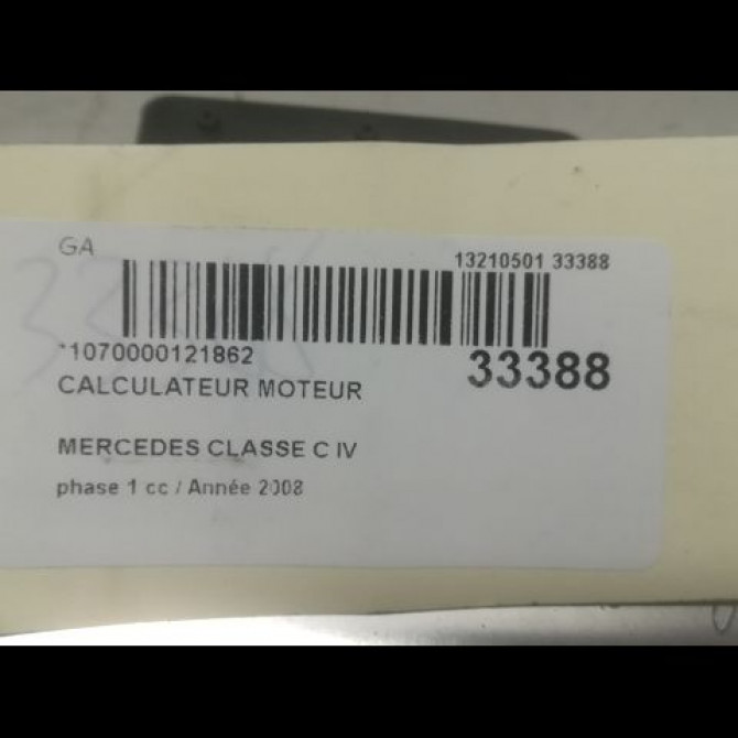 Calculateur moteur occasion MERCEDES CLASSE C IV phase 1 02-2014->... C220 170ch 6461503734 5