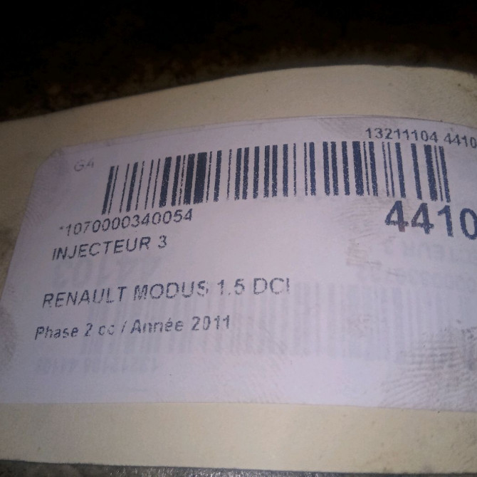 occasion RENAULT MODUS Phase 2 01-2008->12-2012 1.5 DCI 75ch 8200790162 2