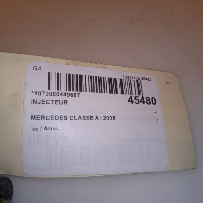 Injecteur occasion MERCEDES CLASSE A I 5