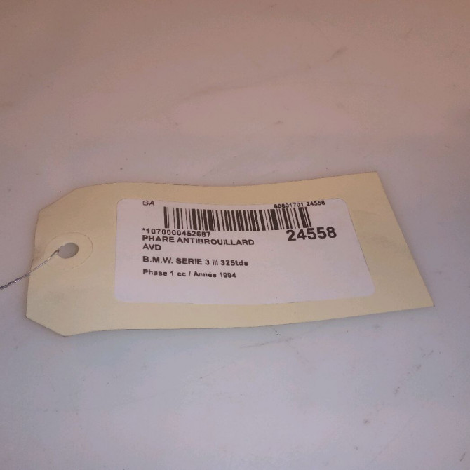 Phare antibrouillard avant droit occasion B.M.W. SERIE 3 III Phase 1 01-1991->04-1998 325tds 4