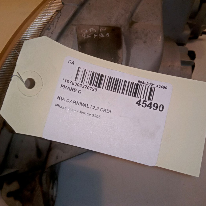 Phare gauche occasion KIA CARNIVAL I Phase 2 07-2001->06-2006 2.9 CRDI 144ch K54E51040A 4