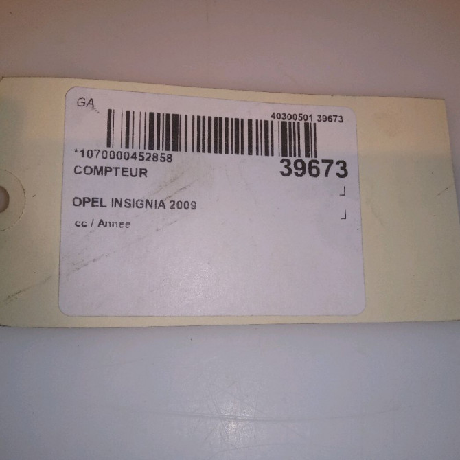 Compteur occasion OPEL INSIGNIA 5