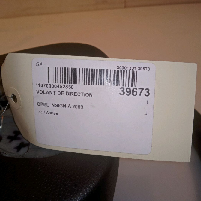 Volant de direction occasion OPEL INSIGNIA 5