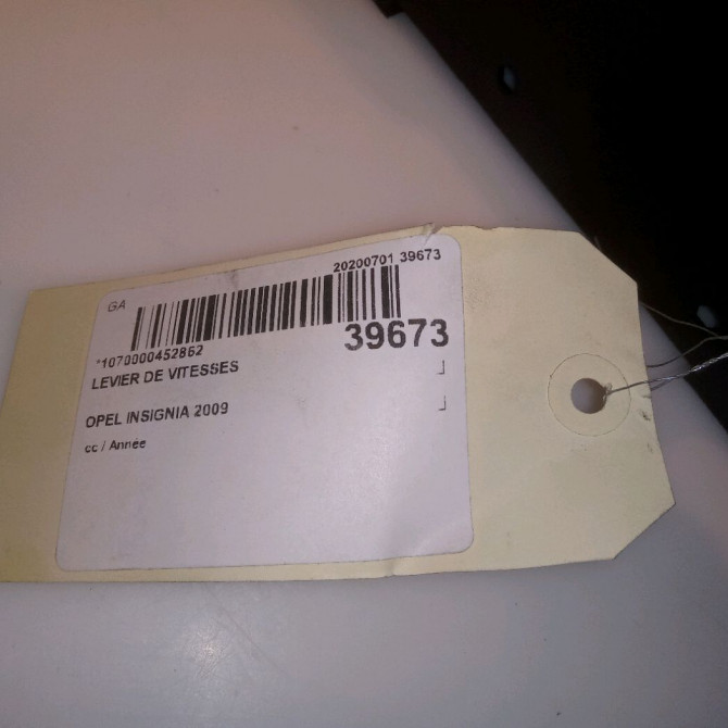 Levier de vitesses occasion OPEL INSIGNIA 5