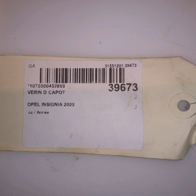 Verin d capot occasion OPEL INSIGNIA 3