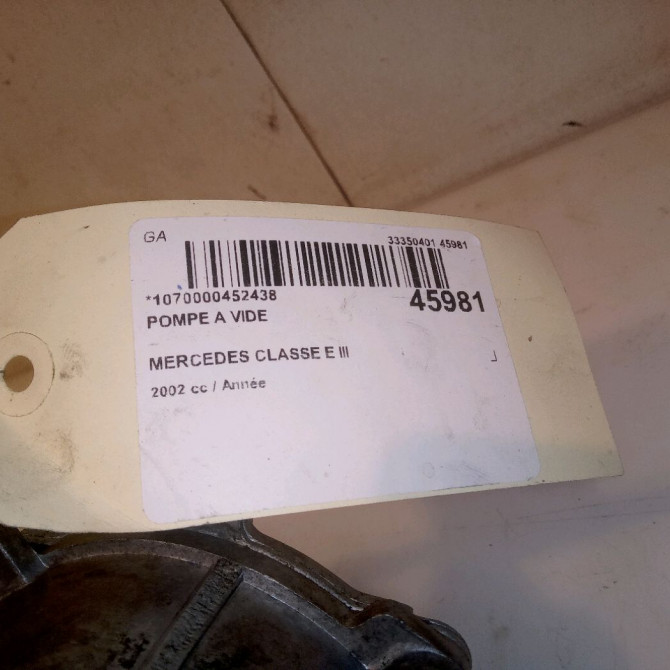 Pompe a vide occasion MERCEDES CLASSE E III Phase 1 03-2002->06-2006 4