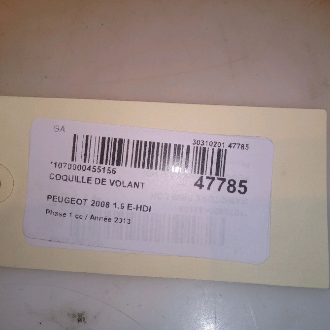Coquille de volant occasion PEUGEOT 2008 Phase 1 01-2013->... 1.6 E-HDI 92ch 96728467ZD 4