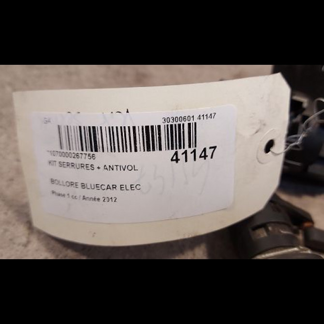 Kit serrures + antivol occasion BOLLORE BLUECAR Phase 1 01-2011->... ELEC 2