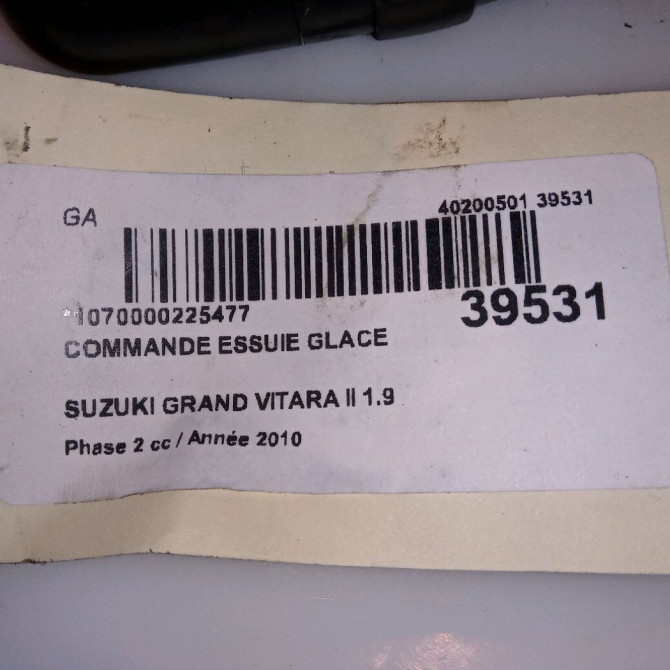 Commande essuie glace occasion SUZUKI GRAND VITARA II Phase 1 04-1995->04-1999 1.9 DDiS 129ch 3731062J31 5